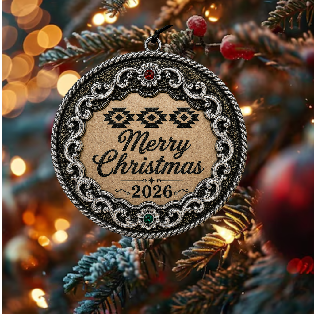 Aztec 2 Merry Christmas Ornament