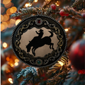 Bareback Riding Christmas Ornament