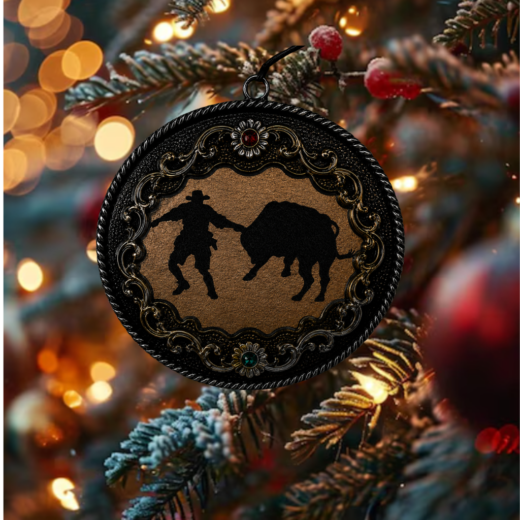 Bull Fighter Christmas Ornament