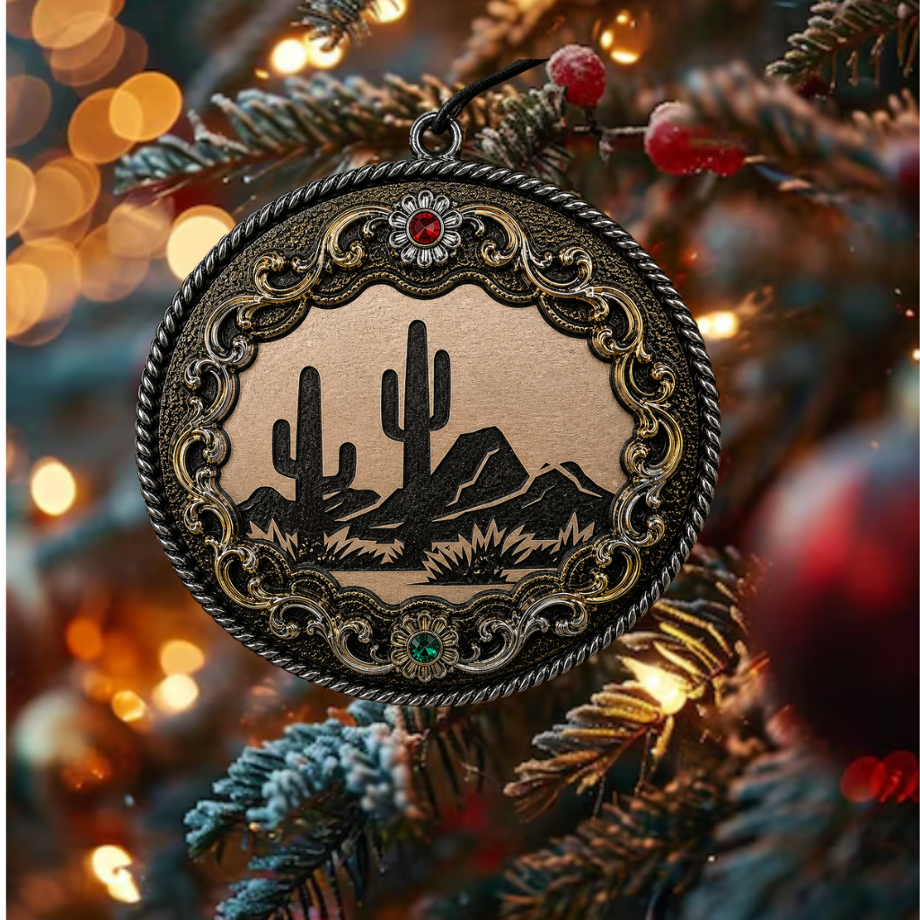 Cactus Christmas Ornament