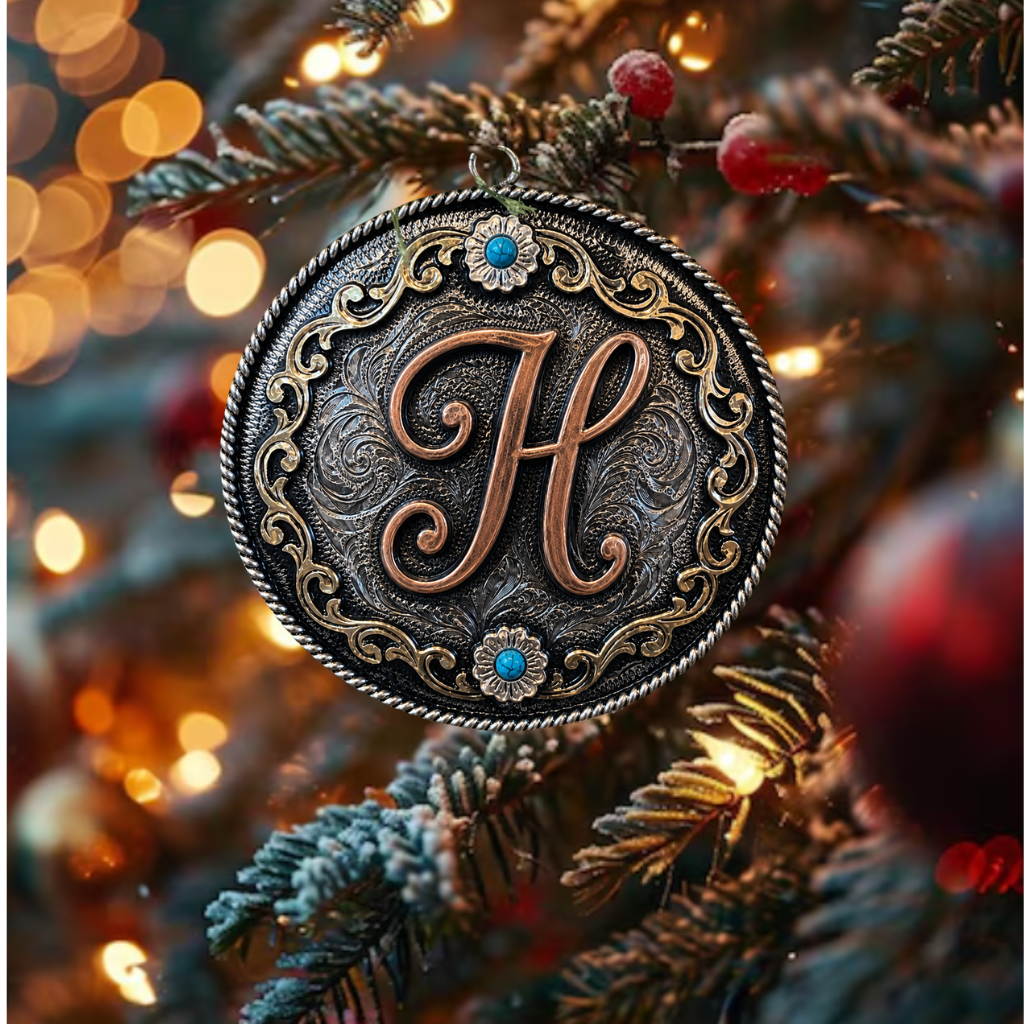 Initial Christmas Ornament