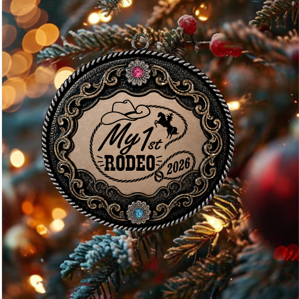 My 1st Rodeo Baby Christmas Ornament