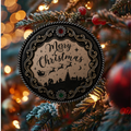 Santa Sleigh Christmas Ornament